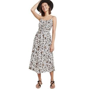 Anthropologie Corey Lynn Calter White Black Belted Midi Dress Women's Size Large